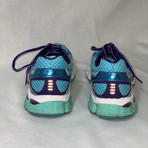 ASICS Sneakers Women's 7 Gel Flux 2 T568Q Running Shoes Blue Athletic Exercise - Picture 7 of 11